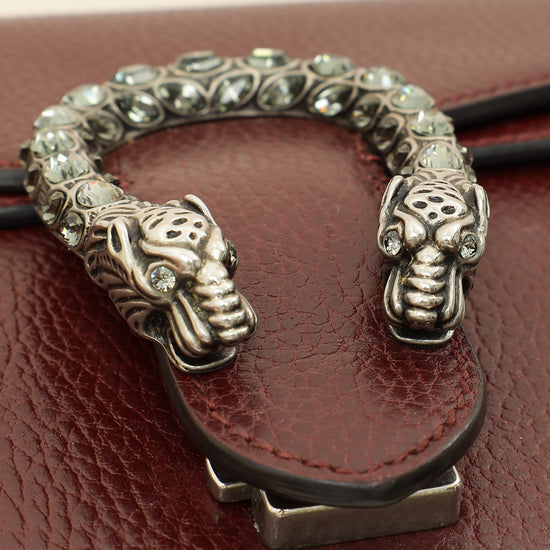 Gucci Burgundy Dionysus Medium Shoulder Bag-Gucci-THE CLOSET