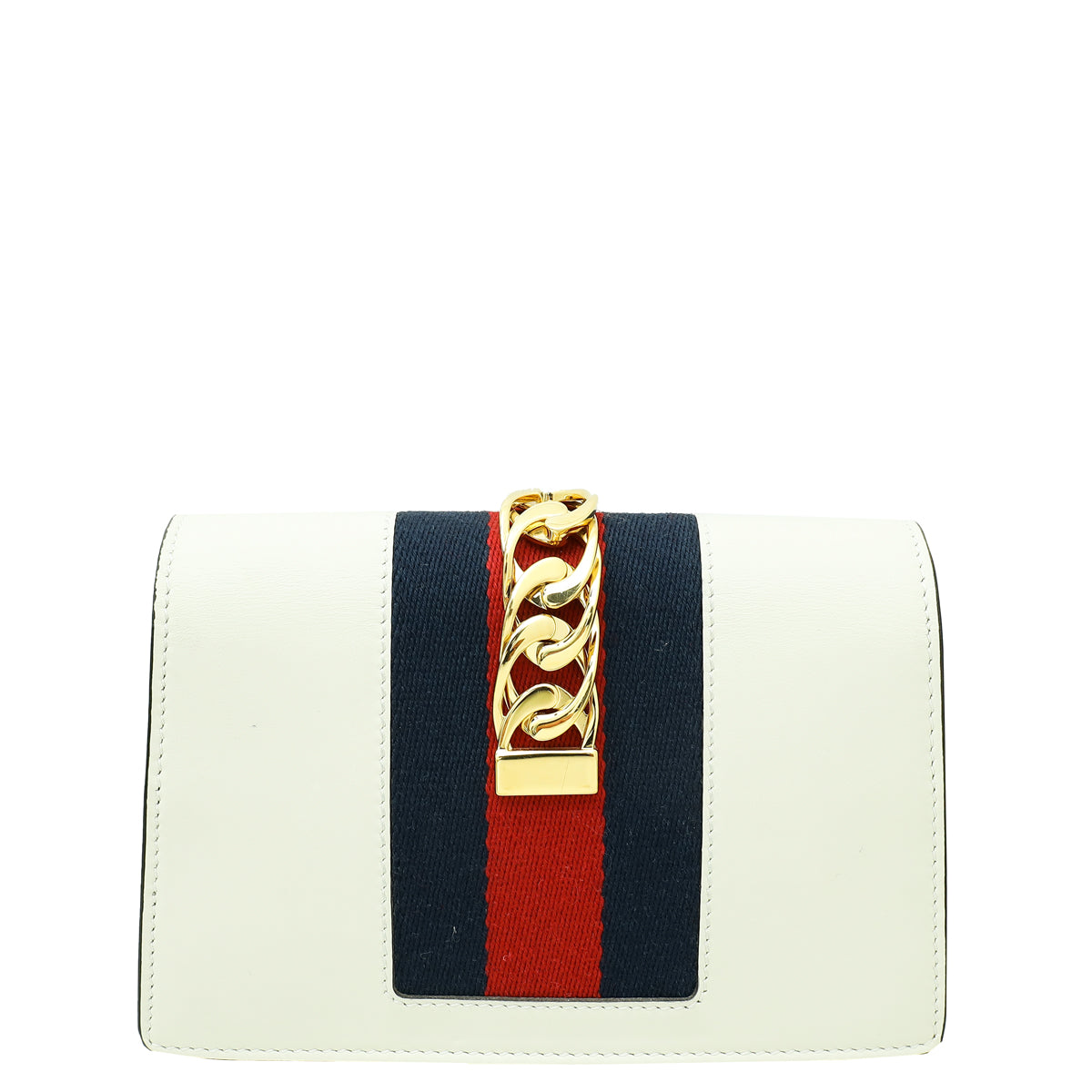 Gucci Off White Super Mini Sylvie Chain Bag-Gucci-THE CLOSET