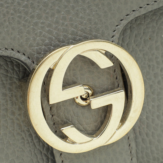 Gucci Grey Interlocking G Small Shoulder Bag