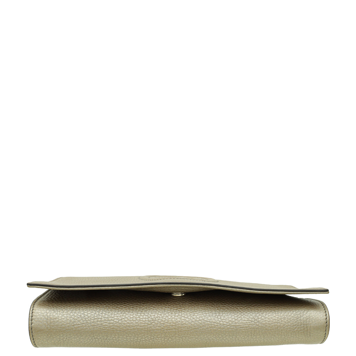 Gucci Champagne Soho Tassel Flap Clutch