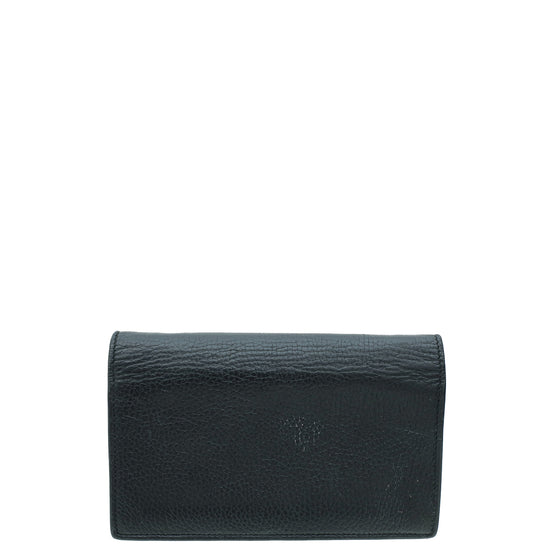 Gucci Black Interlocking G Wallet on Chain