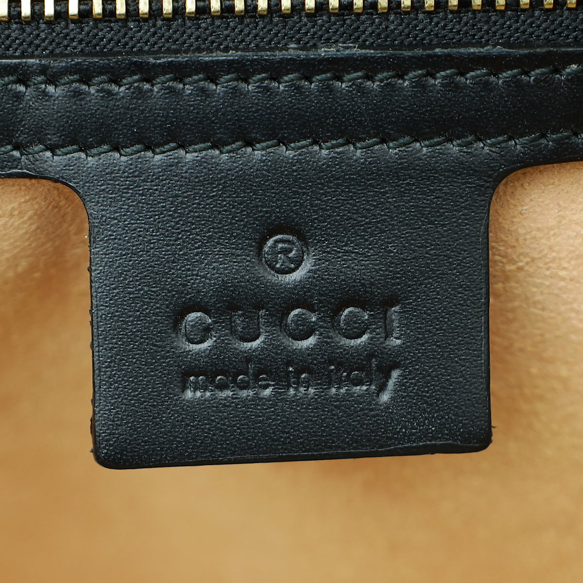 Gucci Black GG Guccissima Padlock Medium Shoulder Bag