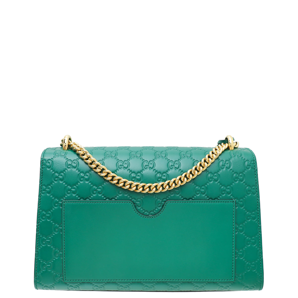 Gucci Green GG Guccissima Padlock Medium Shoulder Bag-Gucci-THE CLOSET