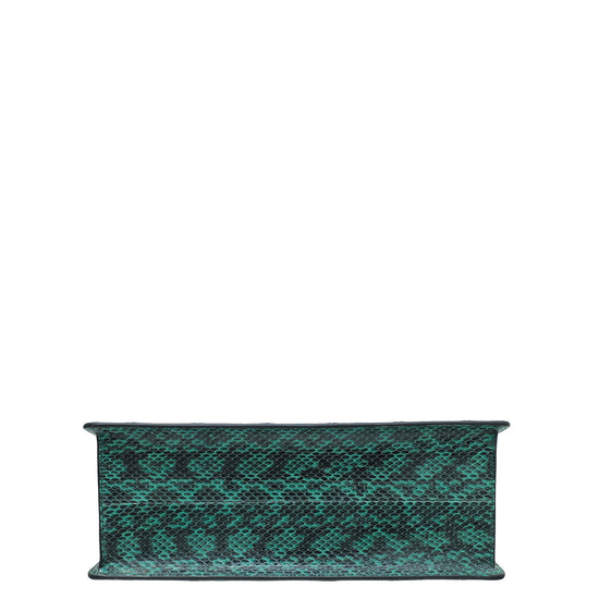 Gucci Green Snakeskin Medium Lilith Top Handle Bag