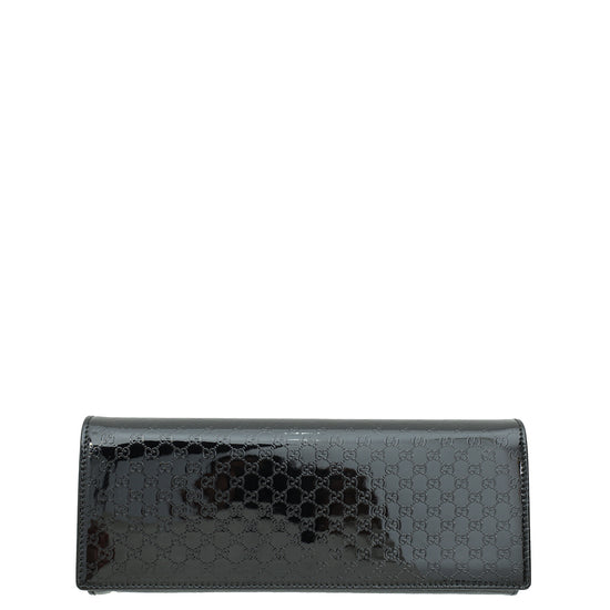 Gucci Black Microguccissima Broadway Clutch