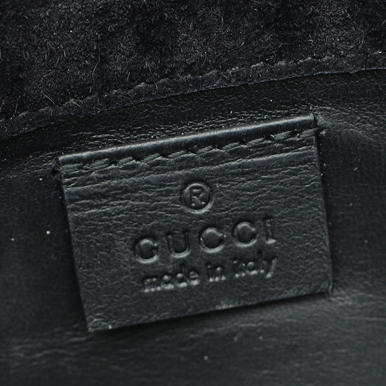 Gucci Black Microguccissima Broadway Clutch