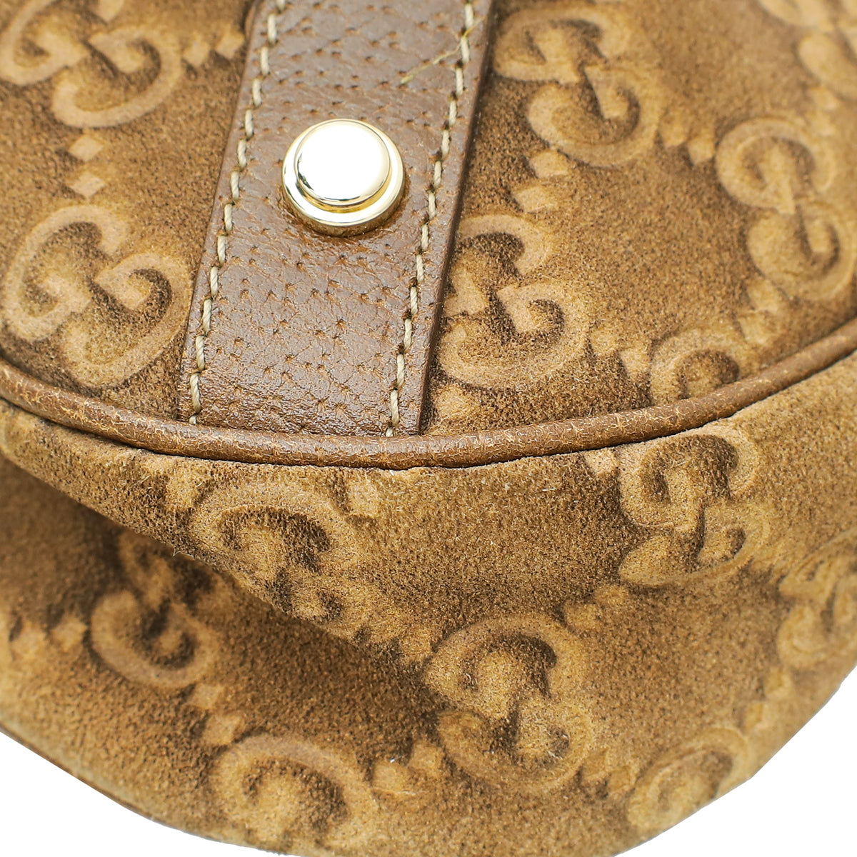 Gucci Brown Suede Guccissima Abbey D Ring Hobo Medium Bag