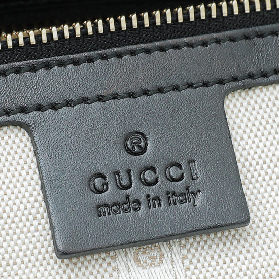 Gucci Black Bright Diamante Medium Bucket Bag