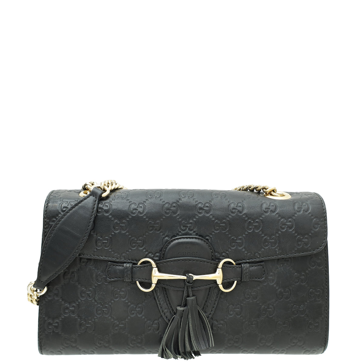 Gucci Black Guccissima Emily Medium Bag-Gucci-THE CLOSET