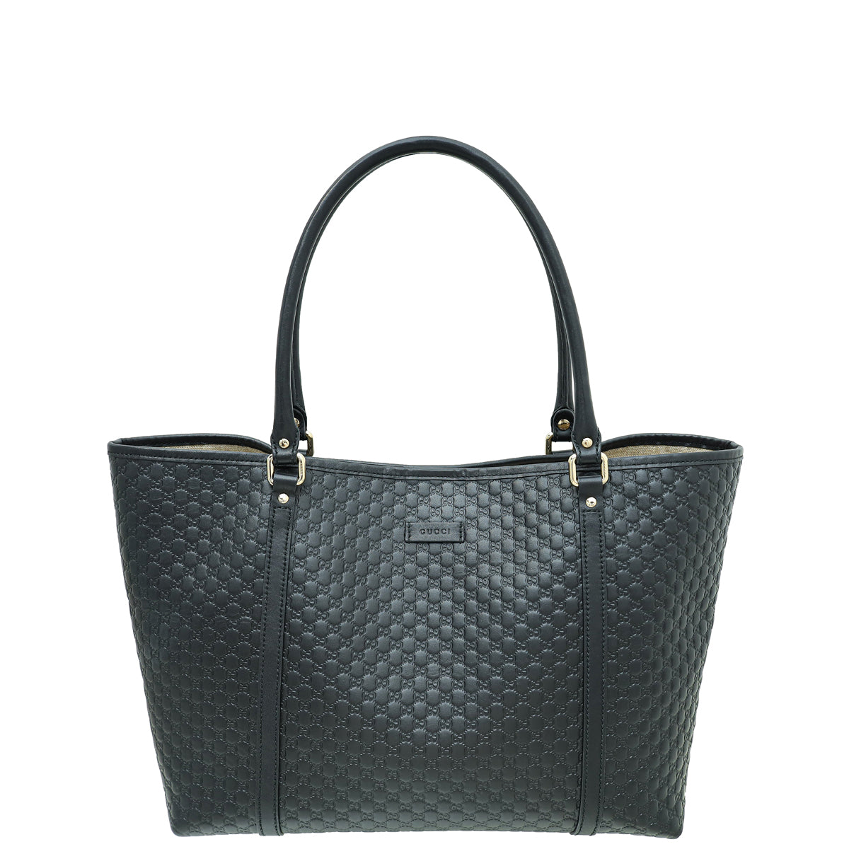 Gucci Black GG Microguccissima Joy Medium Tote Bag-Gucci-THE CLOSET