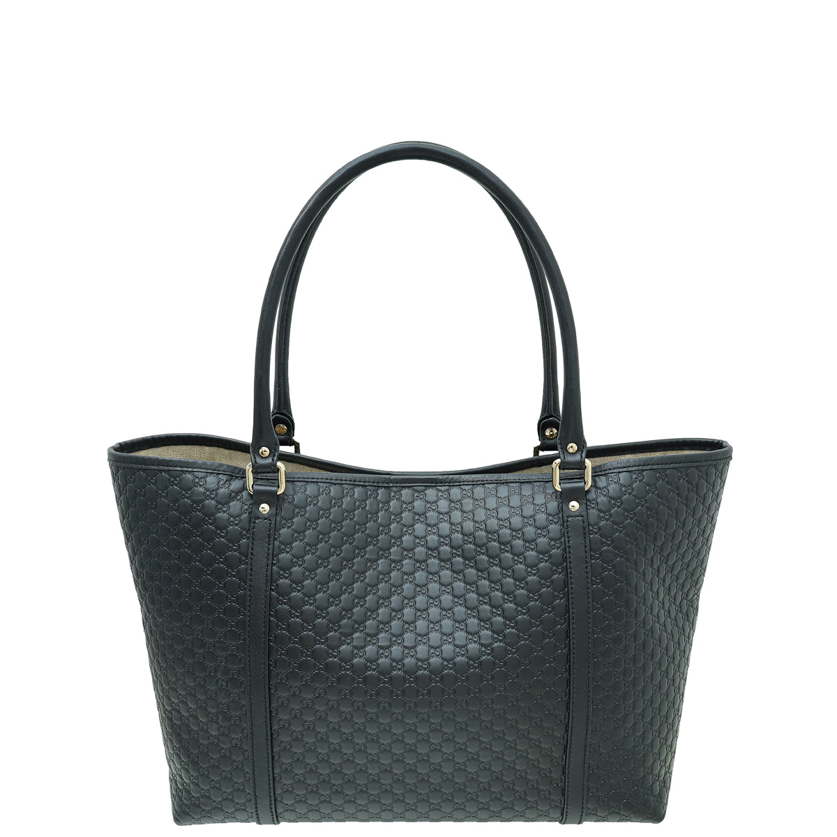Gucci Black GG Microguccissima Joy Medium Tote Bag-Gucci-THE CLOSET