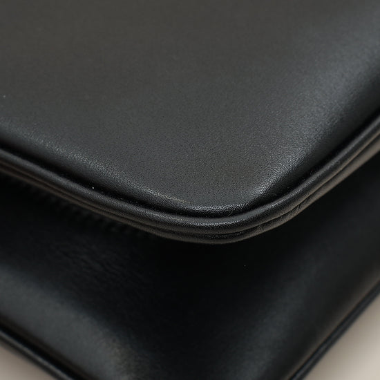 Gucci Black Rajah Medium Vitello Palmellato Lux Crystal Shoulder Bag-Gucci-THE CLOSET