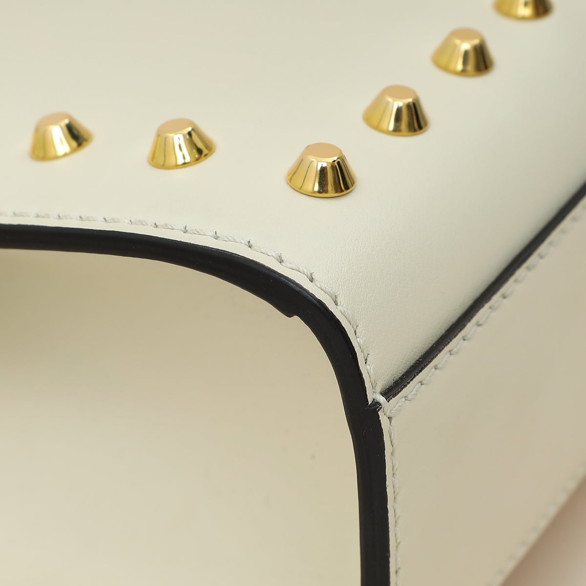 Gucci White Padlock Pearl Studs Small Shoulder Bag-Gucci-THE CLOSET