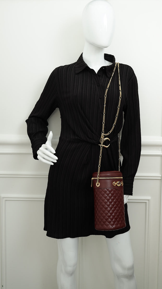 Gucci Burgundy Trapuntata Crossbody/Belt Bag-Gucci-THE CLOSET