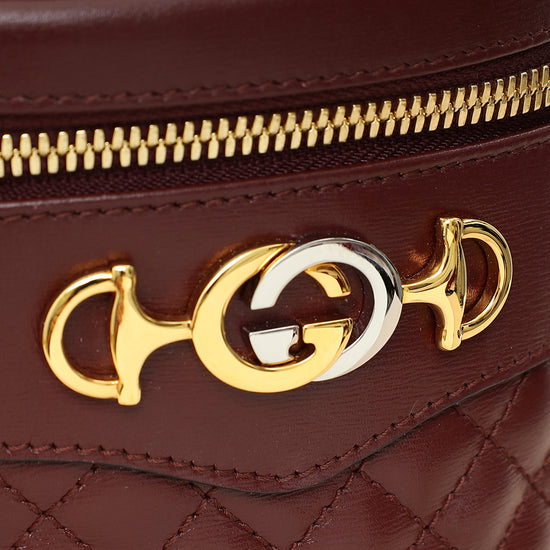 Gucci Burgundy Trapuntata Crossbody/Belt Bag-Gucci-THE CLOSET