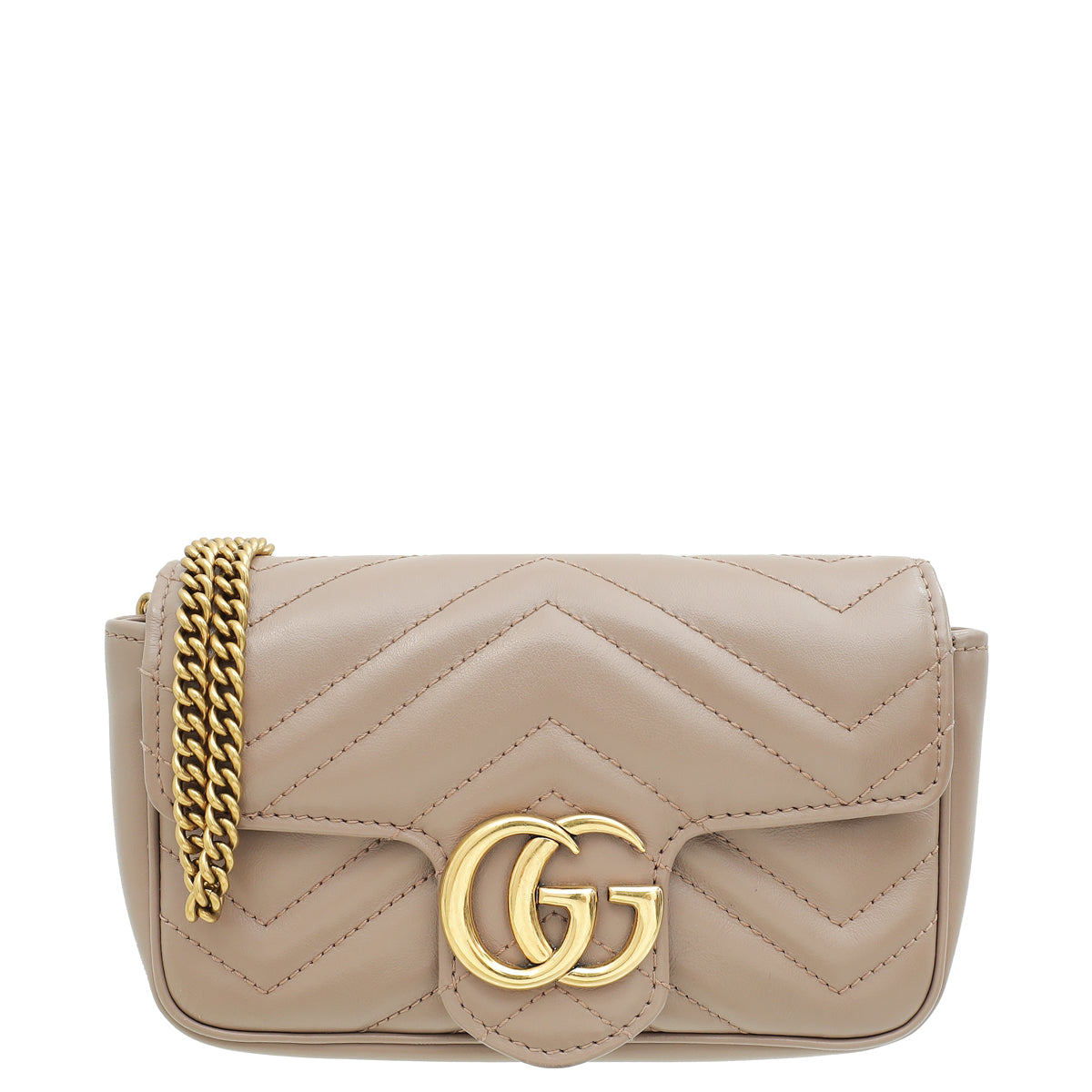 Gucci Dusty Pink GG Marmont Super Mini Bag-Gucci-THE CLOSET