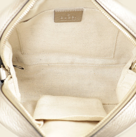 Gucci Champagne Soho Tassel Camera Bag