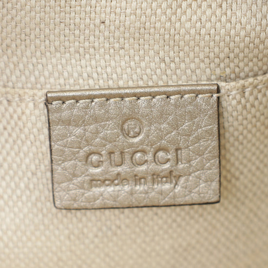 Gucci Champagne Soho Tassel Camera Bag