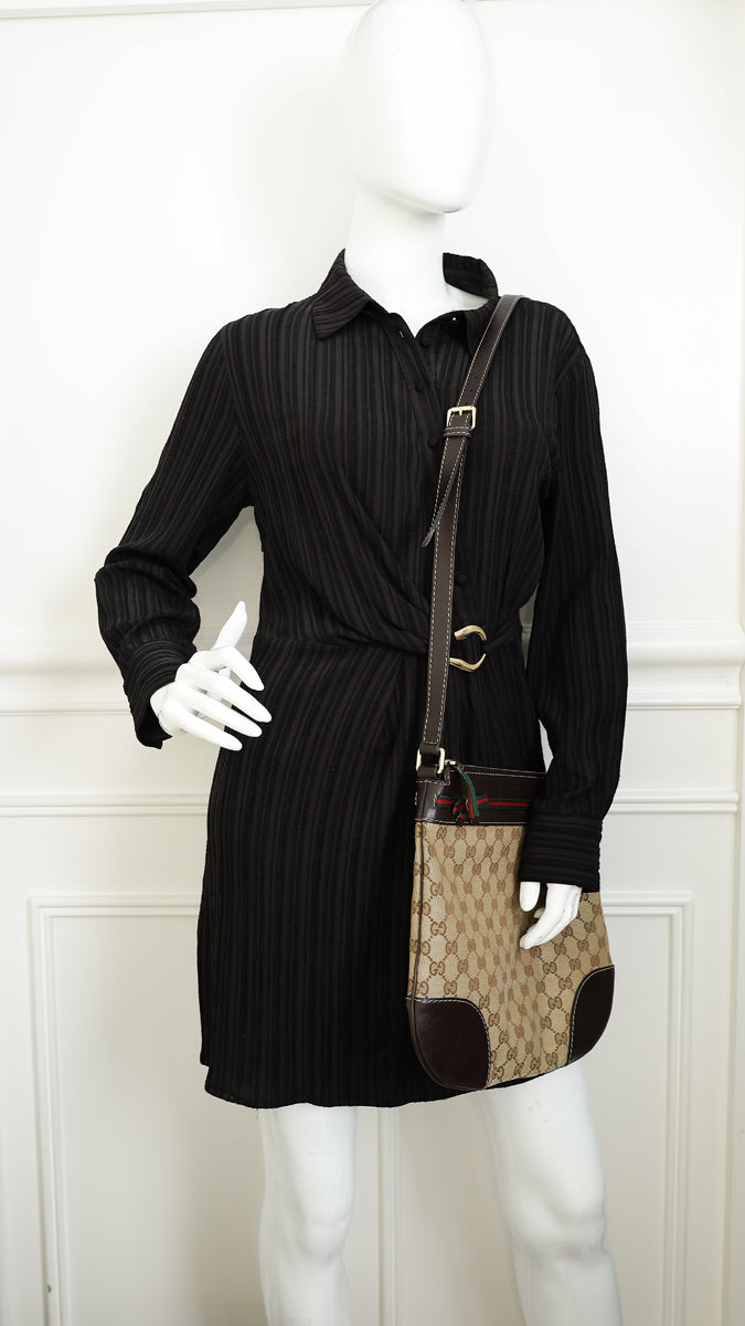 Gucci Brown Mayfair Bow Crossbody Bag