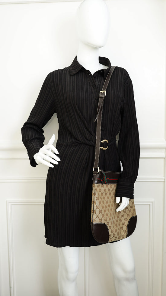 Gucci Brown Mayfair Bow Crossbody Bag