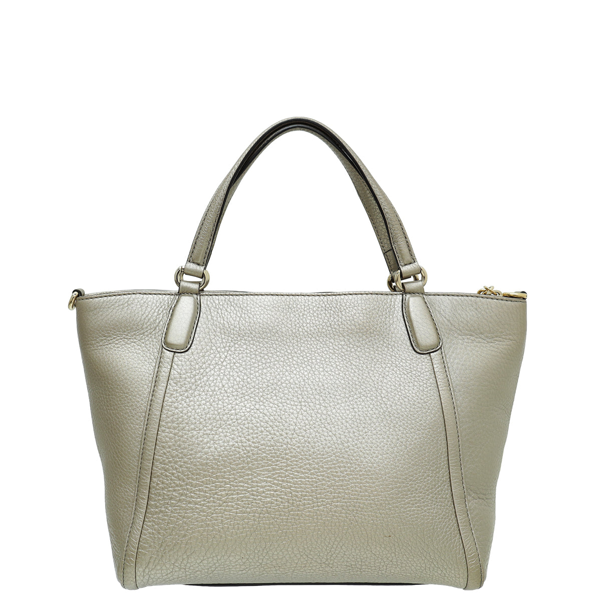 Gucci Metallic Champagne Soho Convertible Tote Small Bag-Gucci-THE CLOSET