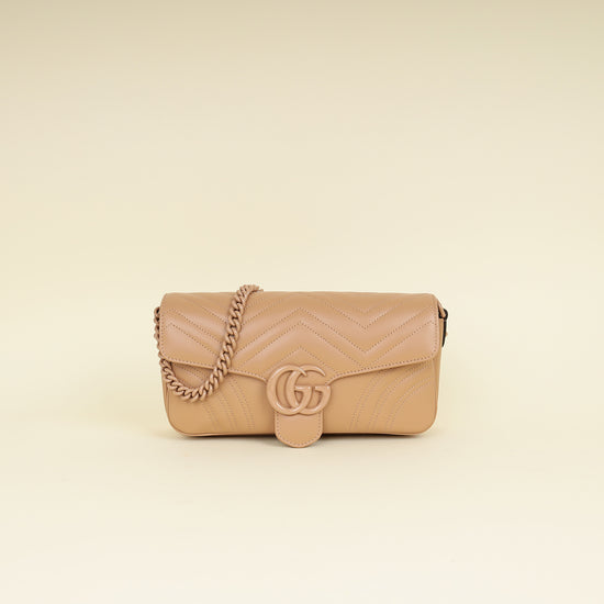 Gucci Porcelain Rose GG Marmont 2.0 Shoulder Bag