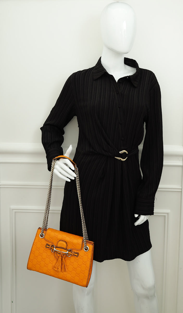 Gucci Orange GG Guccissima Emily Small Bag-Gucci-THE CLOSET