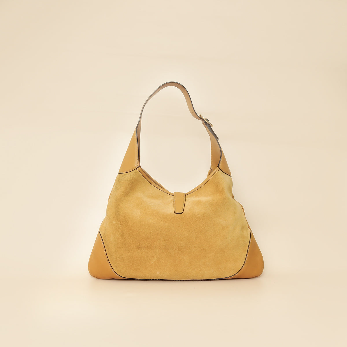 Gucci Beige Jackie O Hobo Suede Bag-Gucci-THE CLOSET