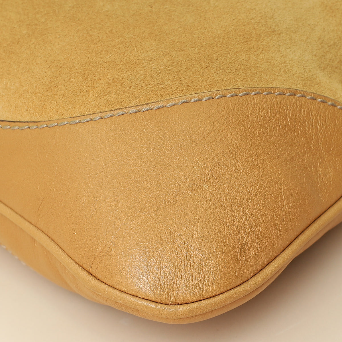 Gucci Beige Jackie O Hobo Suede Bag-Gucci-THE CLOSET