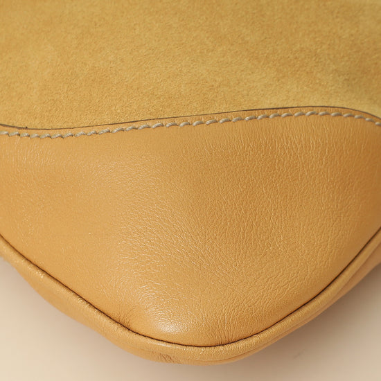 Gucci Beige Jackie O Hobo Suede Bag-Gucci-THE CLOSET