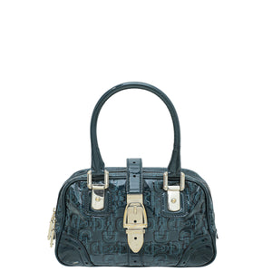 Gucci Teal Horsebit Print Buckle Bag