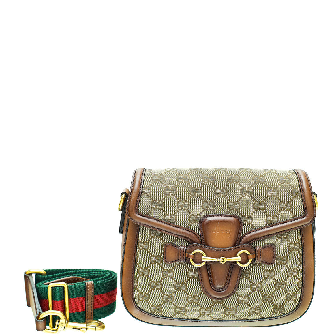 Gucci Bicolor GG Lady Web Original Medium Shoulder Bag