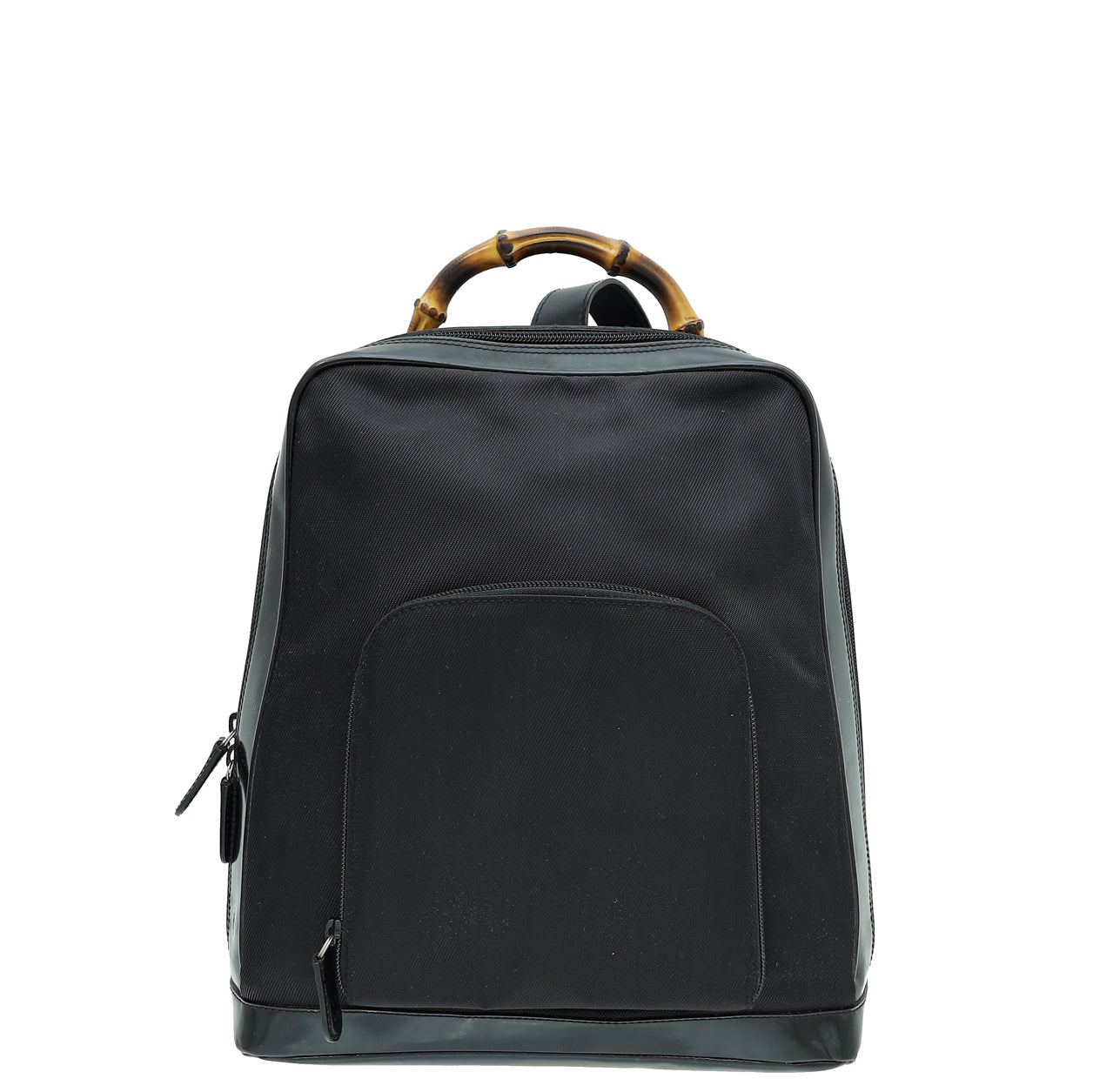 Gucci Black Bamboo One Sling Backpack Bag