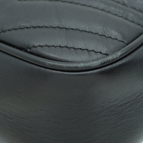 Load image into Gallery viewer, Gucci Black GG Marmont Small Camera Bag
