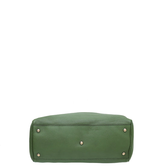 Gucci Green Bamboo Shopper Medium Bag