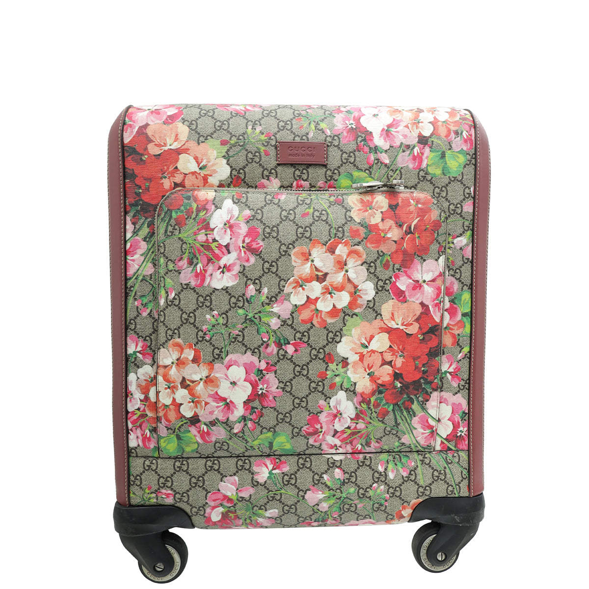 Gucci Ebony Multicolor GG Supreme Floral Small Cabin Trolly Bag-Gucci-THE CLOSET