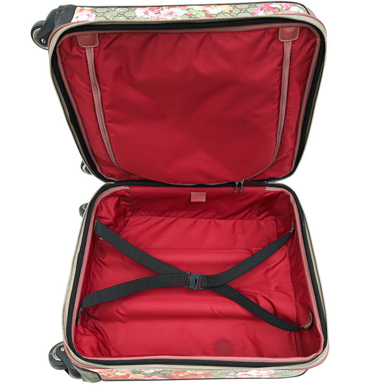 Load image into Gallery viewer, Gucci Ebony Multicolor GG Supreme Floral Small Cabin Trolly Bag
