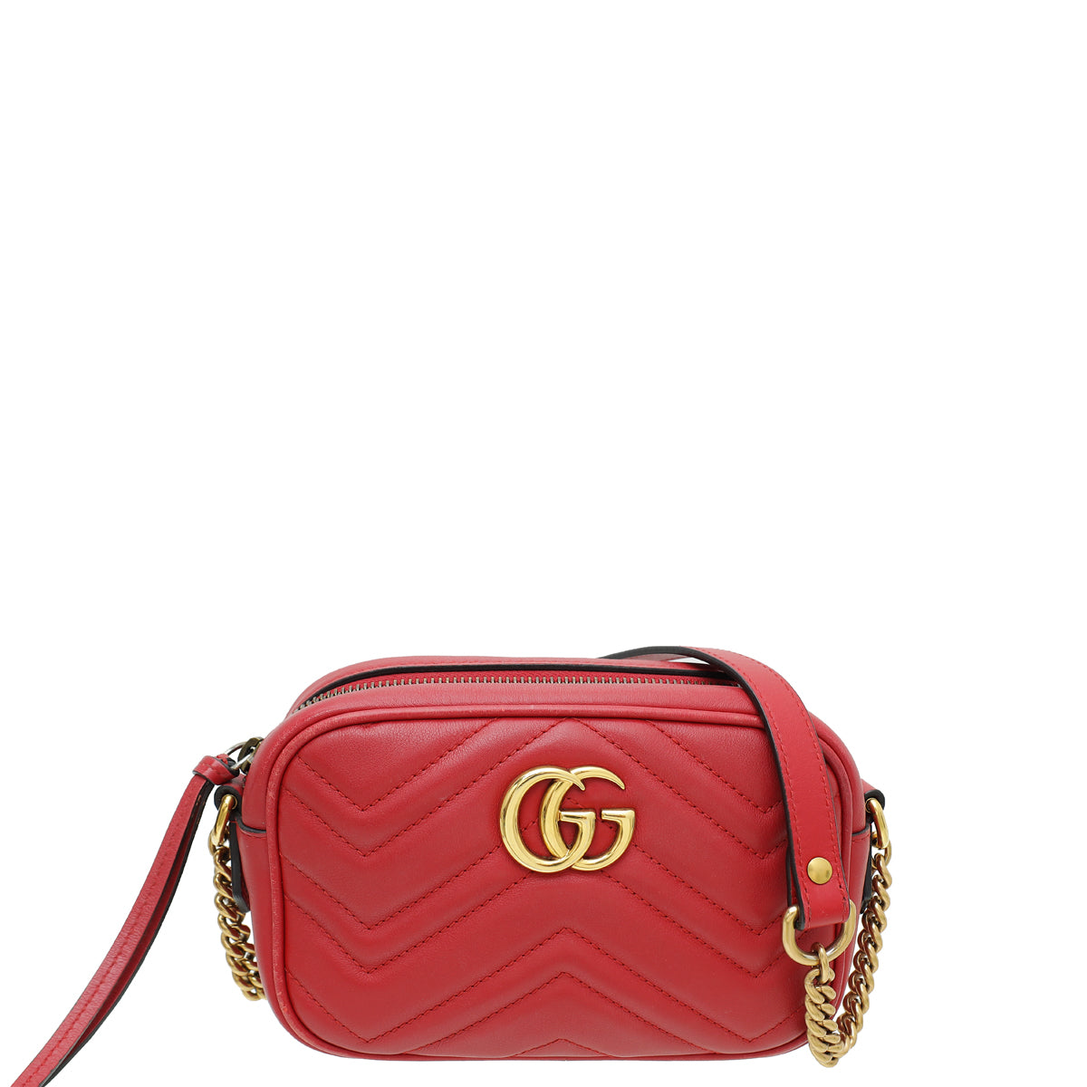 Gucci Red GG Marmont Camera Mini Bag-Gucci-THE CLOSET