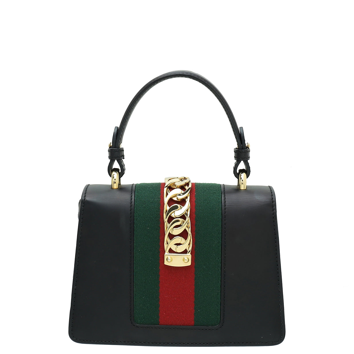 Gucci Black Sylvie Top Handle Mini Bag-Gucci-THE CLOSET