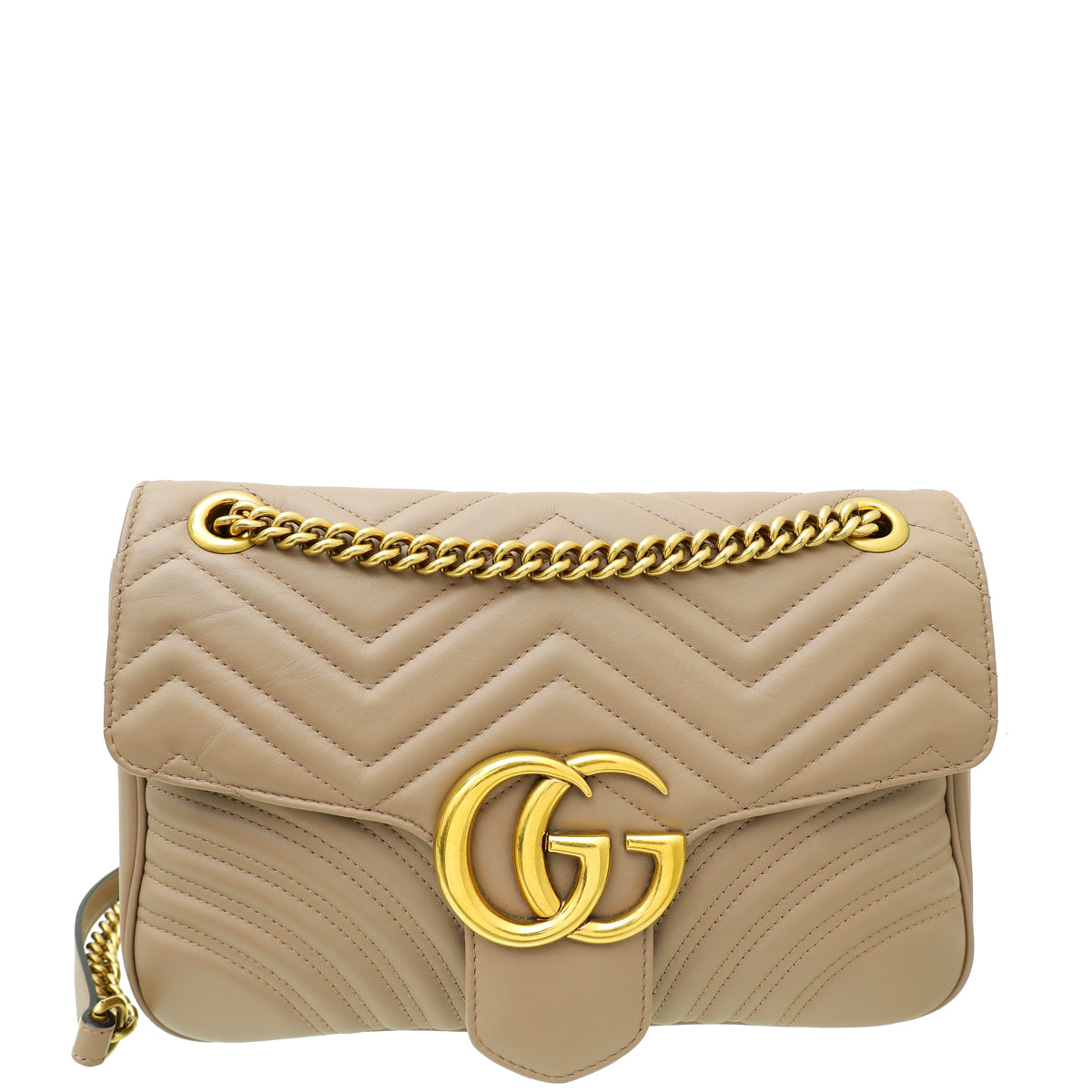 Gucci Dusty Pink GG Marmont Matelasse Medium Shoulder Bag-Gucci-THE CLOSET