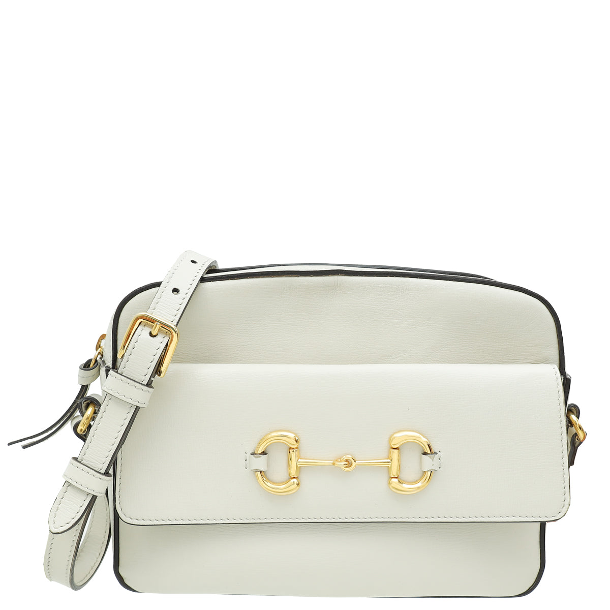 Gucci White Horsebit 1955 Small Shoulder Bag-Gucci-THE CLOSET