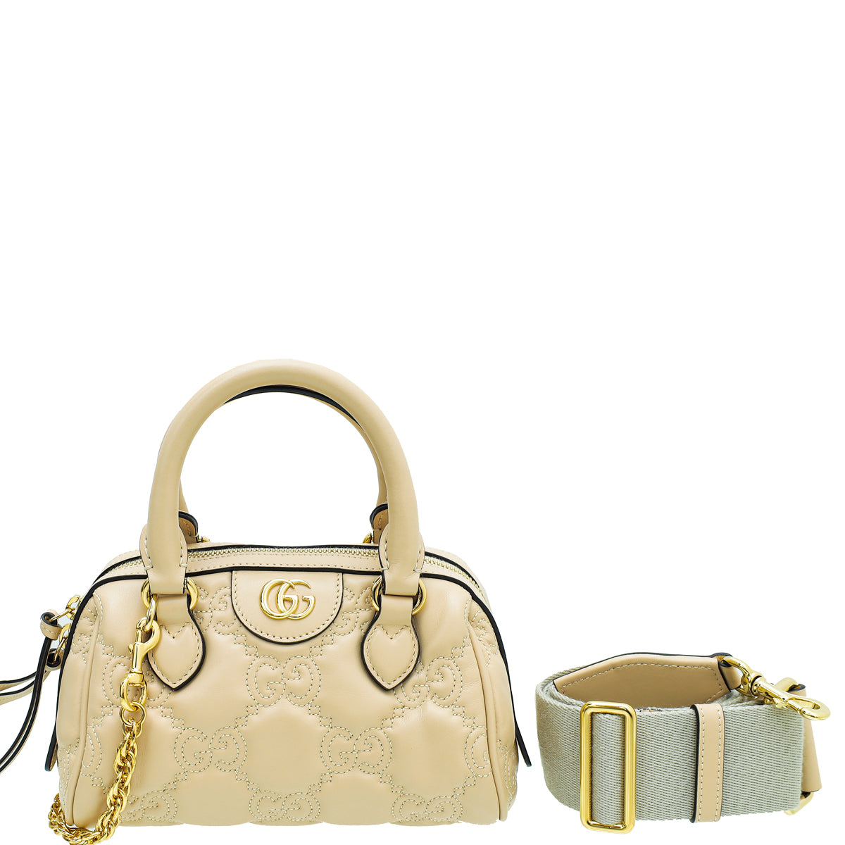 Gucci Beige GG Matelasse Mini Bag-Gucci-THE CLOSET