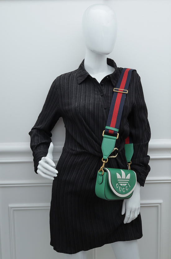 Gucci Bicolor x Adidas Web Crossbody Bag