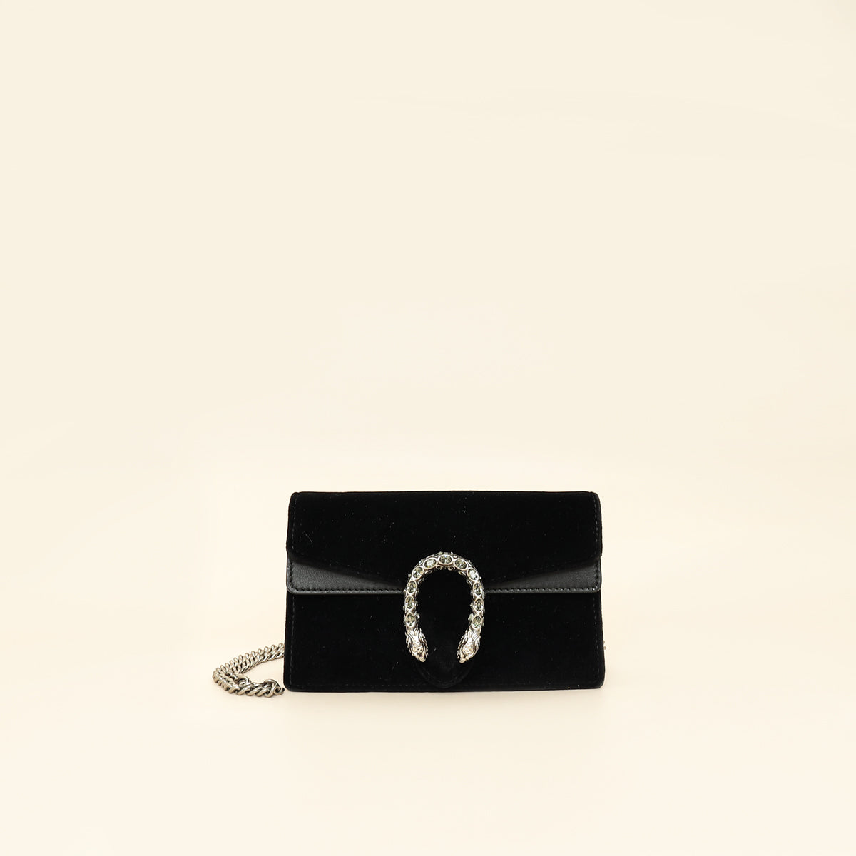 Gucci Black Dionysus Velvet Super Mini Bag-Gucci-THE CLOSET