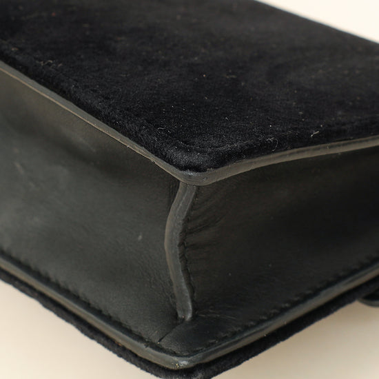 Gucci Black Dionysus Velvet Super Mini Bag-Gucci-THE CLOSET