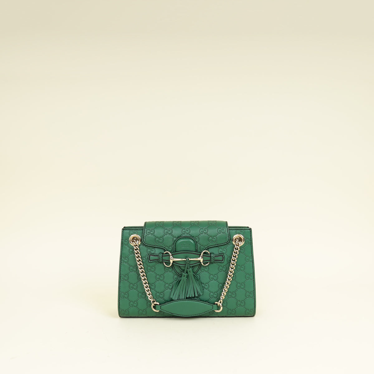 Gucci Green GG Guccissima Emily Small Shoulder Bag