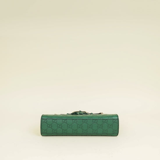 Gucci Green GG Guccissima Emily Small Shoulder Bag