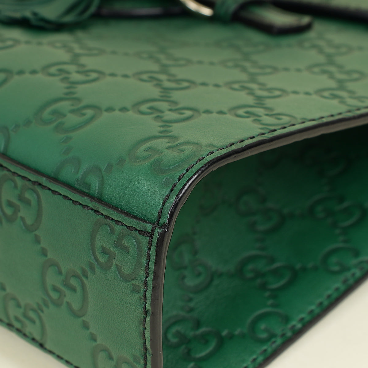 Gucci Green GG Guccissima Emily Small Shoulder Bag