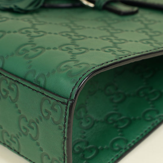 Gucci Green GG Guccissima Emily Small Shoulder Bag