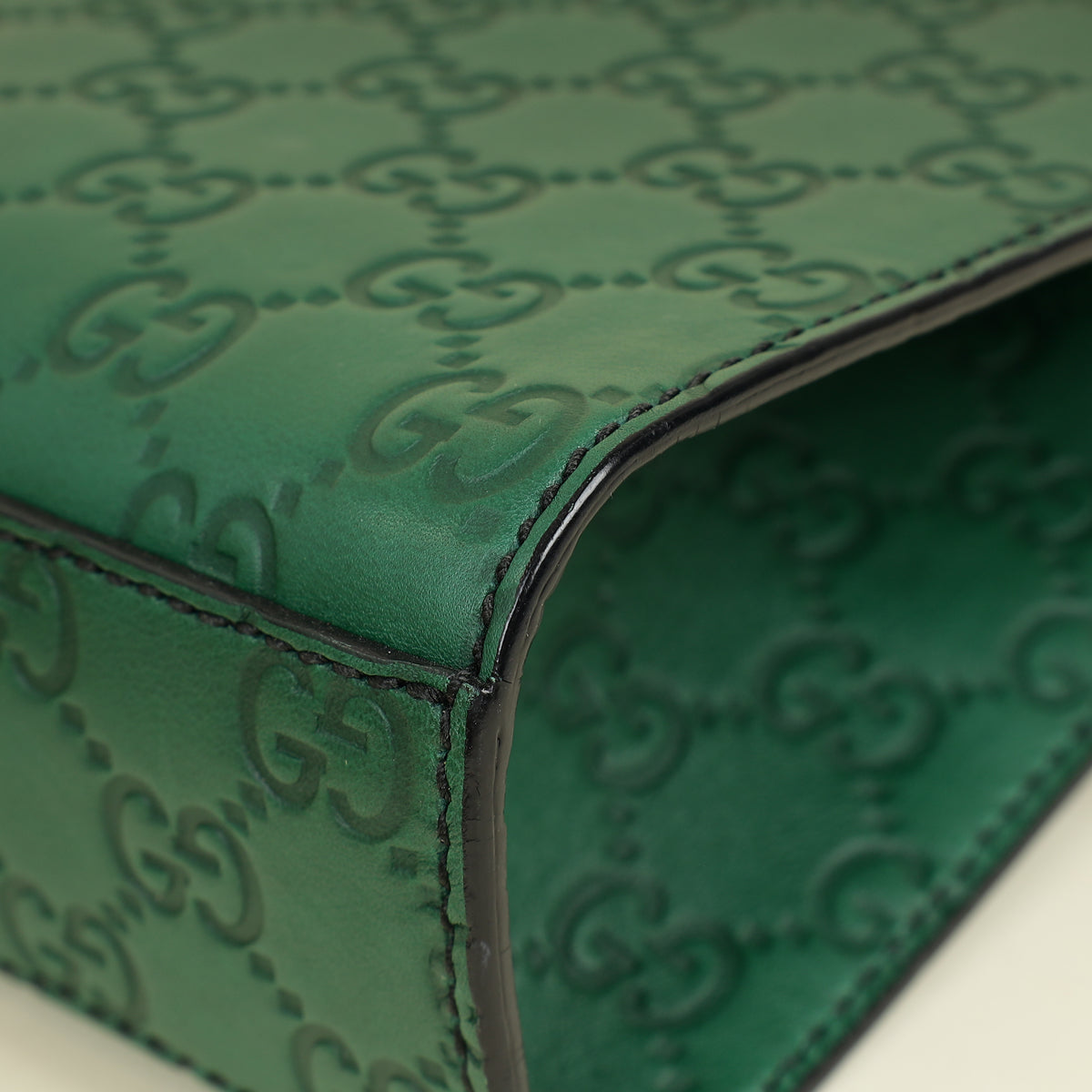 Gucci Green GG Guccissima Emily Small Shoulder Bag